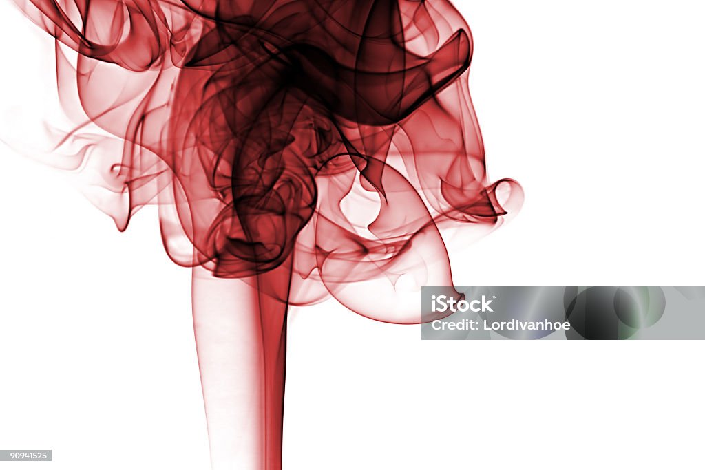 Tło czerwony Kwiat dymu - Zbiór zdjęć royalty-free (Abstrakcja)