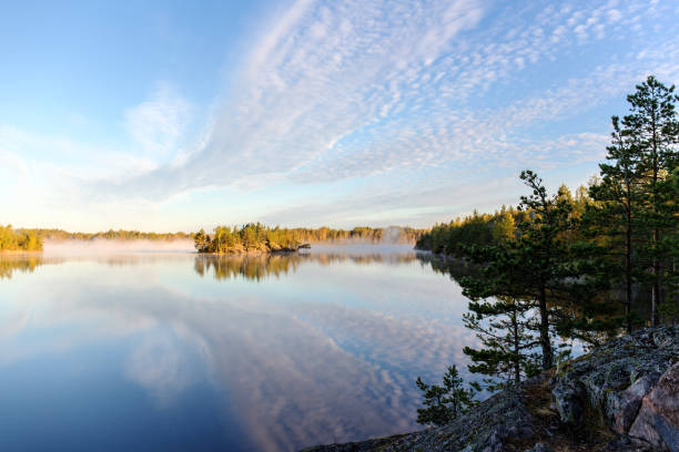 istock morning landscape on a lake 909415850