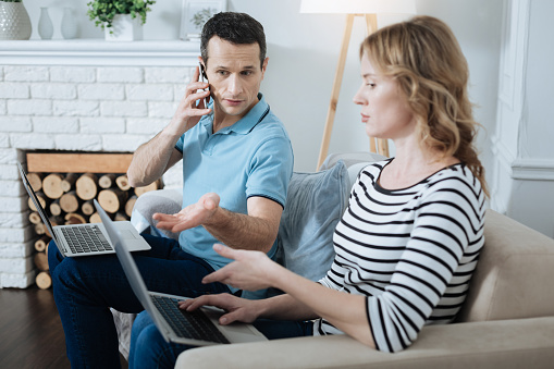 Preoccupied Images Preoccupied Man Busy With Work Stock Photo - Download Image Now - Adult ...
