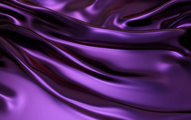 Purple cloth satin Background stock photo