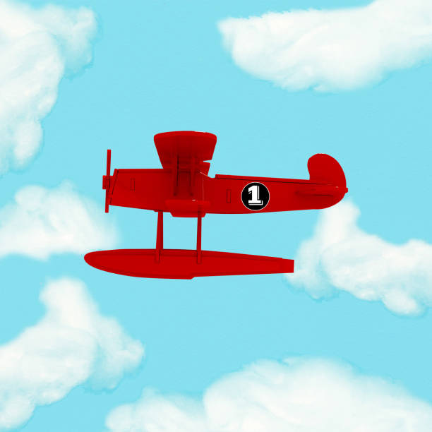 istock Outstanding Red Plane flying over clouds from the most dominant countries around the world i.e. US , Europe, Chinese , Japanese ,  Australian. Aviation concept. 909424324