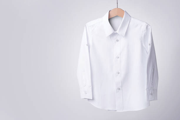 istock White man shirt On white background. 909424588