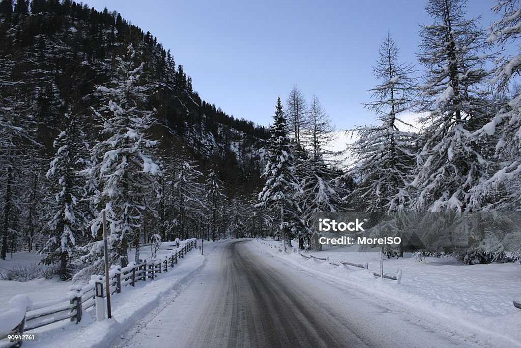 冬 country road - からっぽのロイヤリティフリーストックフォト