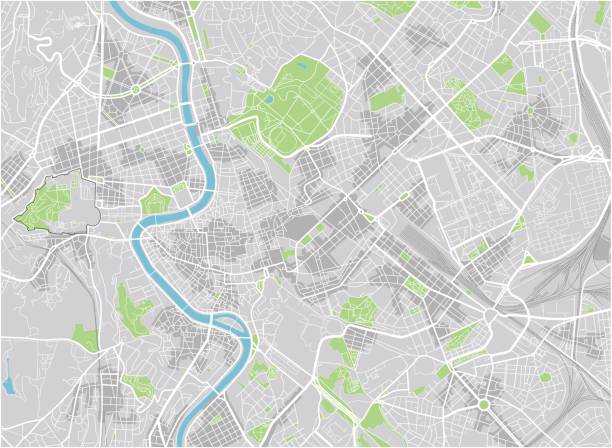 istock Vector city map of Rome with well organized separated layers. 909432050