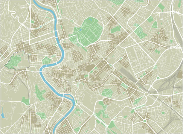 istock Vector city map of Rome with well organized separated layers. 909432338