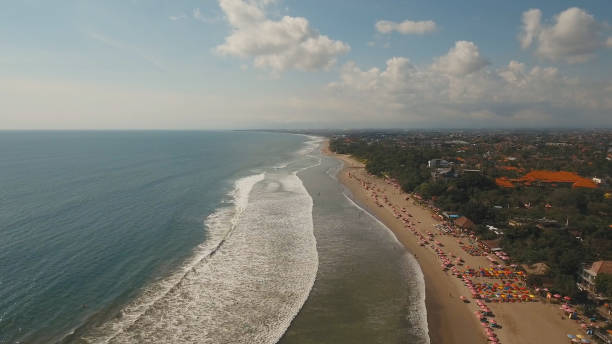 istock Aerial view beautiful beach, Bali, Kuta 909437104