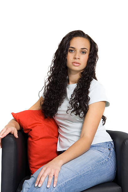 istock Woman in couch 90944427