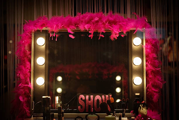 backstage-spiegel - cabaret stock-fotos und bilder