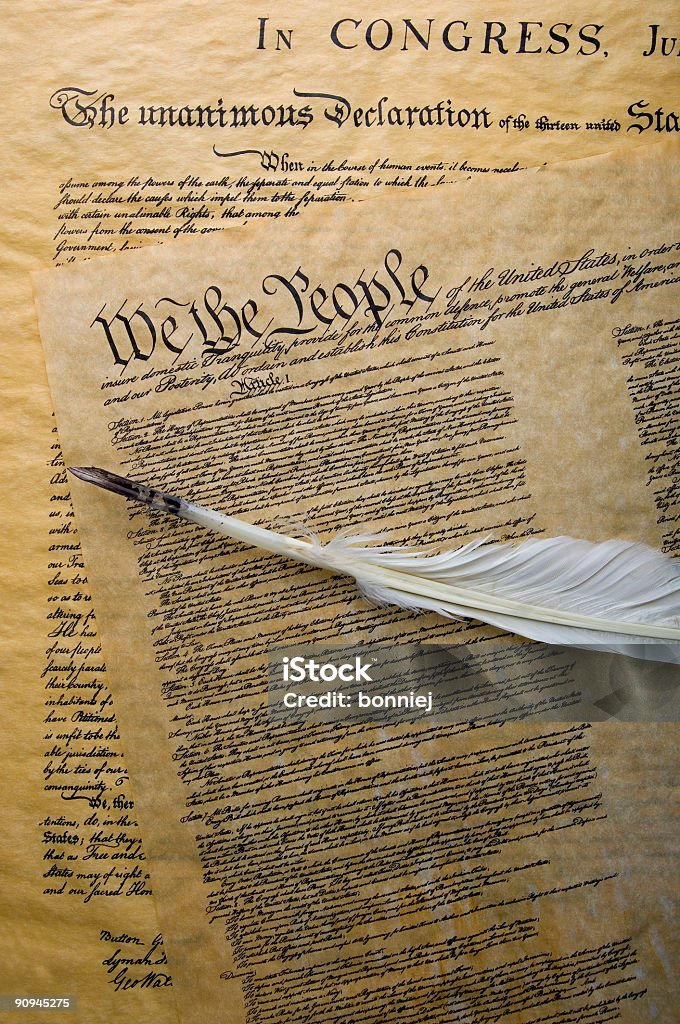 We the People  Declaration Of Independence Stock Photo