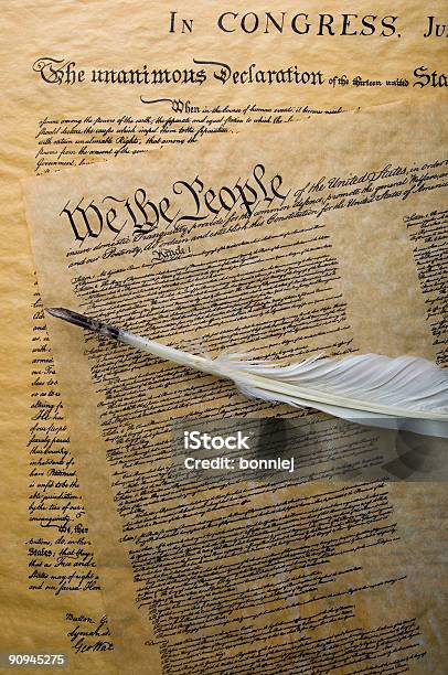 We The People Stock Photo - Download Image Now - Declaration Of Independence, Quill Pen, Parchment