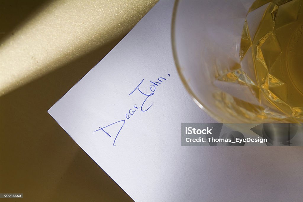 Letter with Dear John written on it Stock Image Color Image Stock Photo