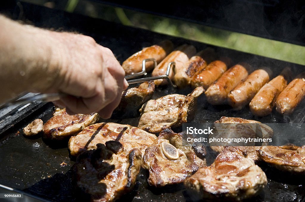 Steak sur une Hotplate - Photo de Aliment libre de droits