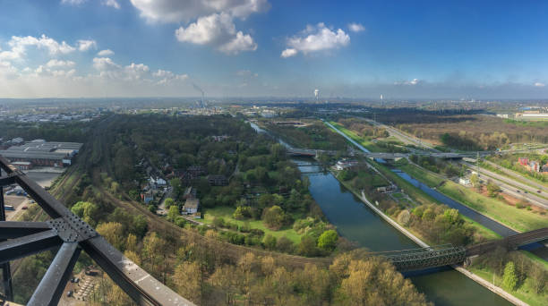 istock Panoramic view of the Ruhr district (Ruhrgebiet ) in Germany 909456940
