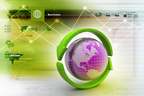istock Earth with arrow circle around 909458102