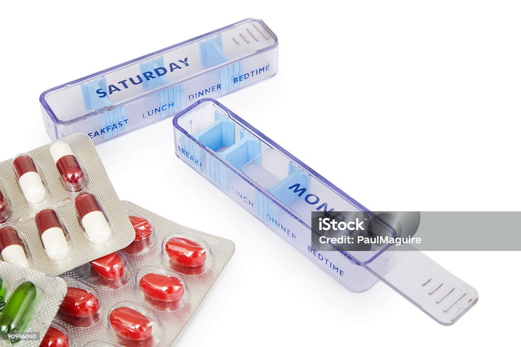 Píldora Cajas con pastillas - Foto de stock de Abierto libre de derechos