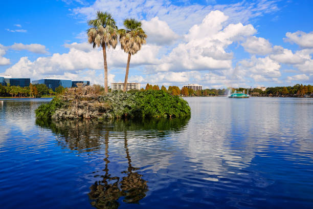istock Orlando skyline fom lake Eola Florida US 909460412