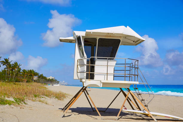 istock Palm Beach beach baywatch tower in Florida 909462650