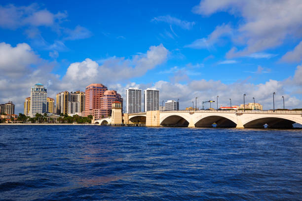 istock Palm Beach skyline  royal Park bridge Florida 909463756