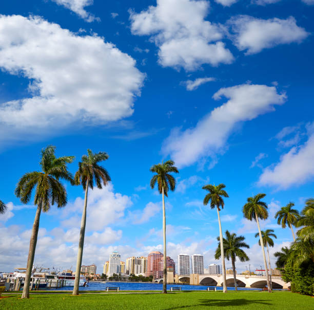 istock Palm Beach skyline  royal Park bridge Florida 909468406