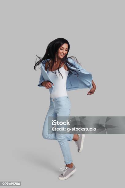 Feeling Comfortable In Her Style Stock Photo - Download Image Now - Women, One Woman Only, Motion