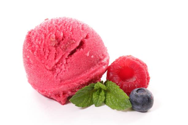 istock berry ice cream isolated on white background 909469602