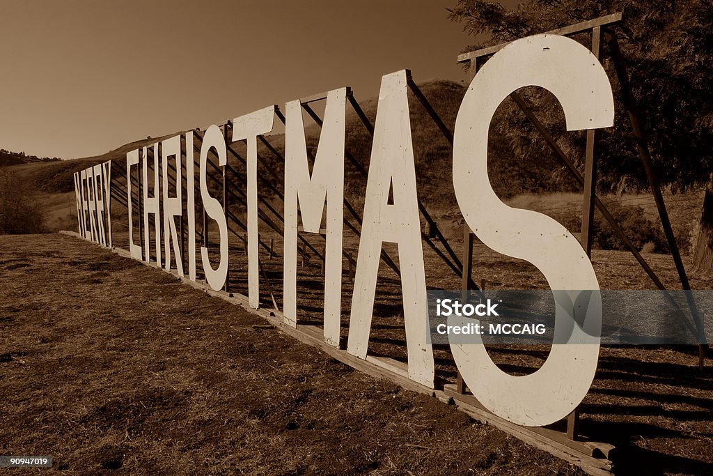 LETRAS DE NATAL - Royalty-free Branco Foto de stock