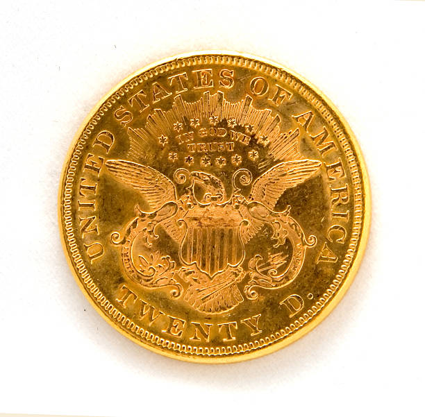 istock Reverse of US Liberty Twenty Dollar Gold Coin 90947207