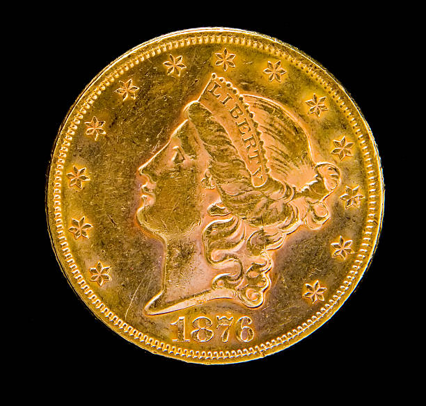 istock Front of US Liberty Twenty Dollar Gold Coin 90947219