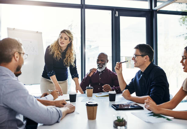 istock Defining new objectives for the business year 909472434