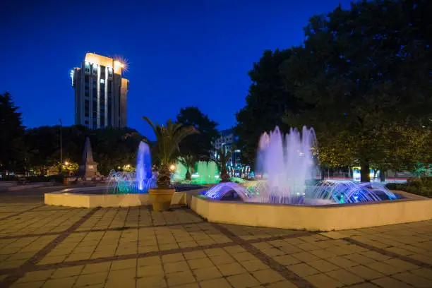 Photo of Fountain and night light