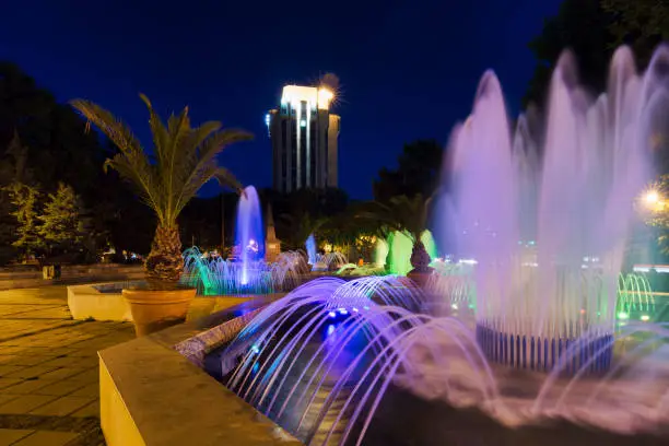Photo of Fountain and night light