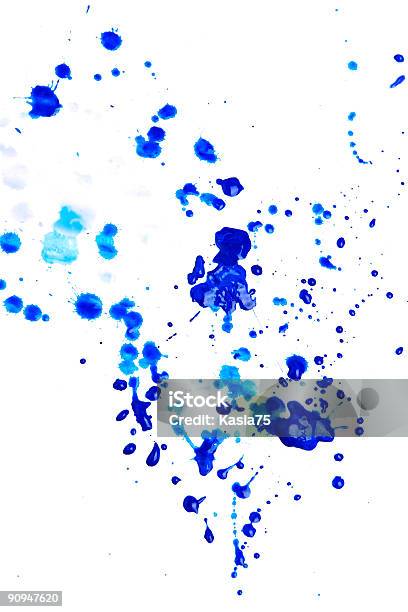 Foto de Splash De Tinta e mais fotos de stock de Abstrato - Abstrato, Arte, Azul