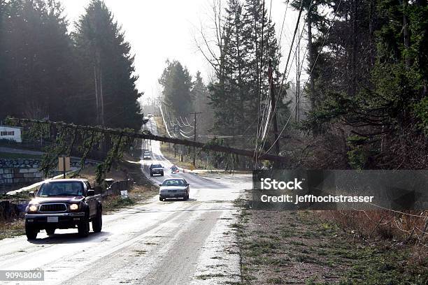 Natural Disaster Stock Photo - Download Image Now - Power Line, Squall, Car Accident