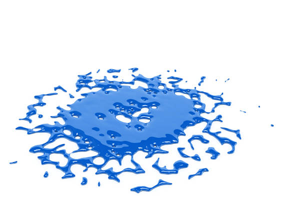 Blue Splat stock photo