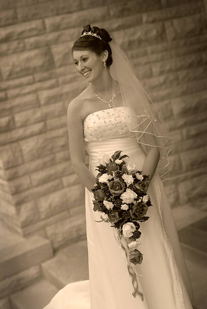 istock Happy Bride Preparing to Walk Down the Aisle 90948613