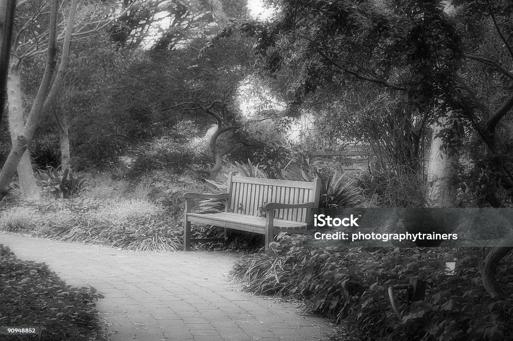 El banco del parque - Foto de stock de Abandonado libre de derechos