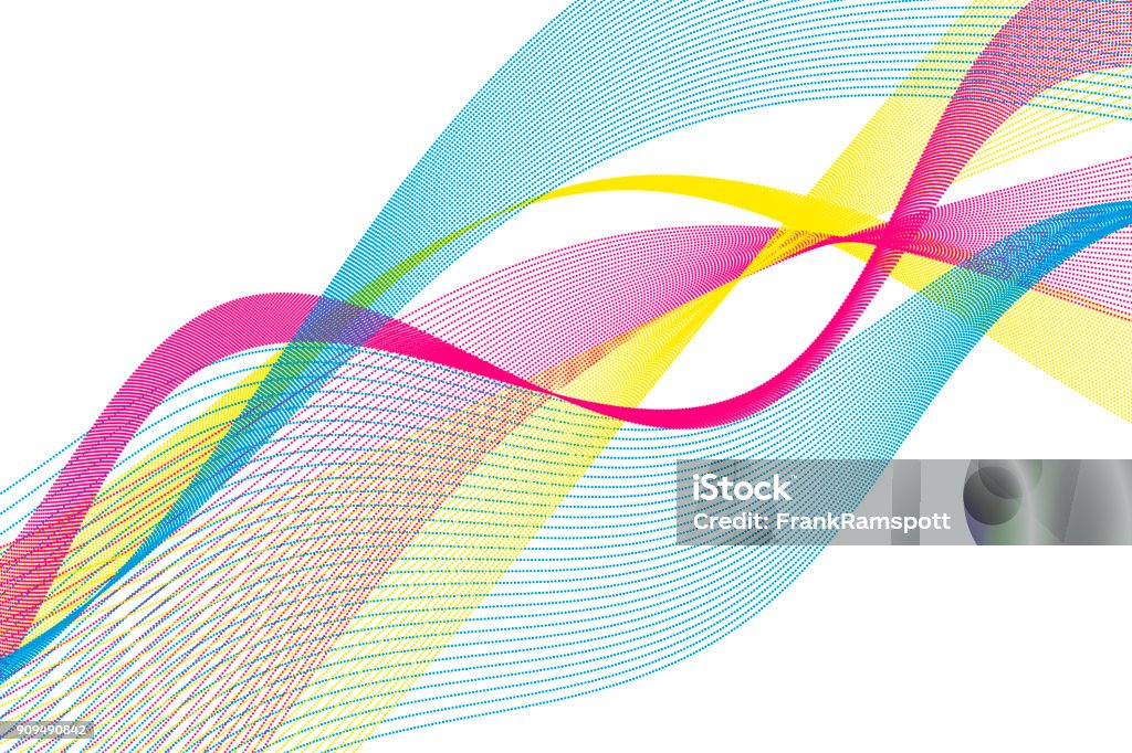 Horizontal Color Pattern Vector Image Color Vector Data Curve Line Pattern Horizontal Stock Illustration ...
