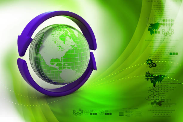 istock Earth with arrow circle around 909498438
