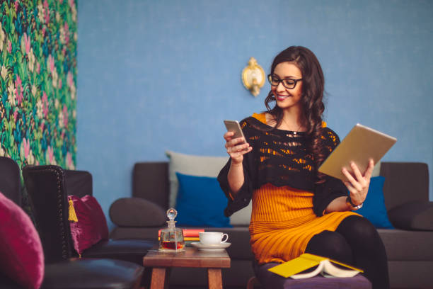 istock Young woman at home 909499044