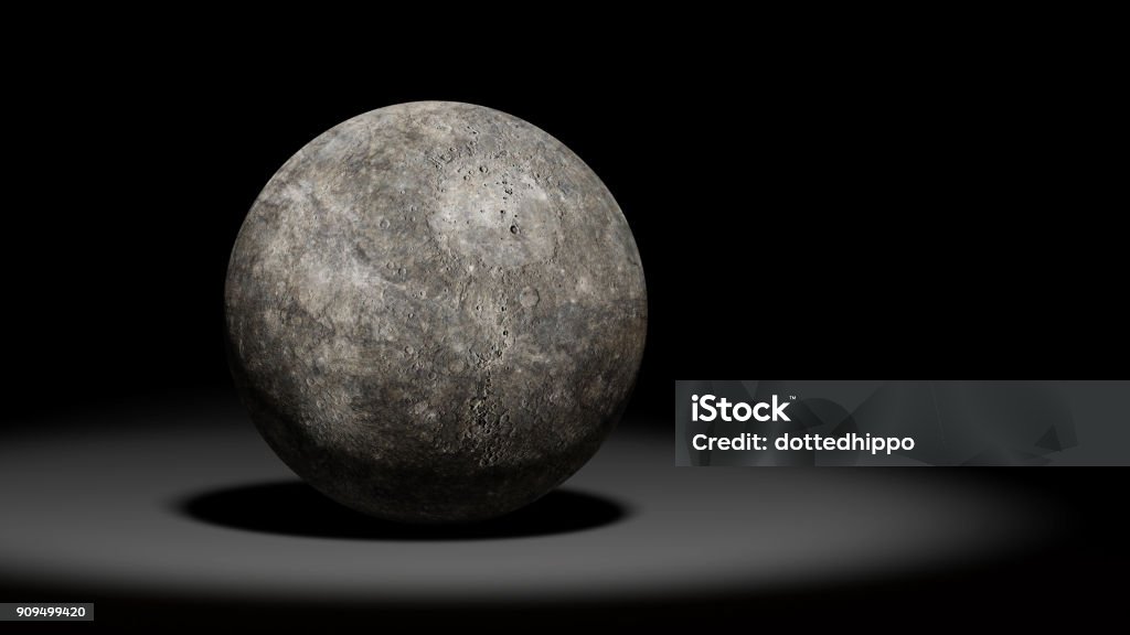 planeta Mercurio, del sistema solar - Foto de stock de Gris libre de derechos