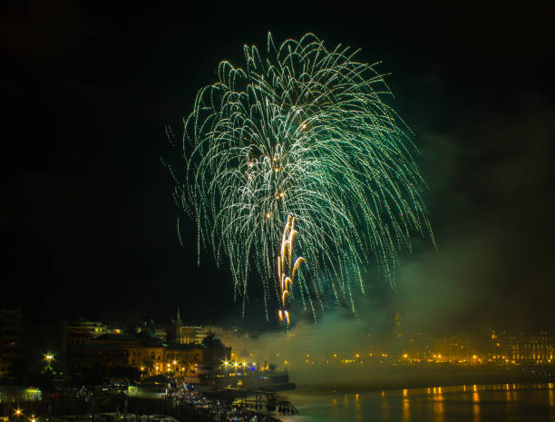 istock Fireworks in San Sebastian 909502498