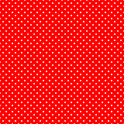 Seamless polka dot on red background