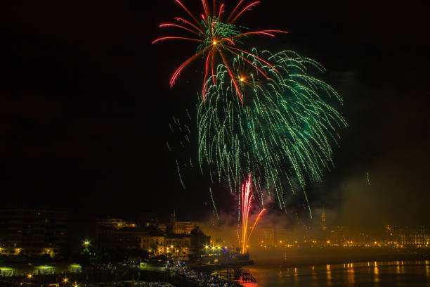 istock Fireworks in San Sebastian 909505154