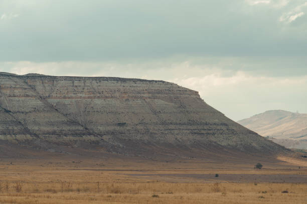 istock panorama of the valley with a volcanic mountain range 909505370