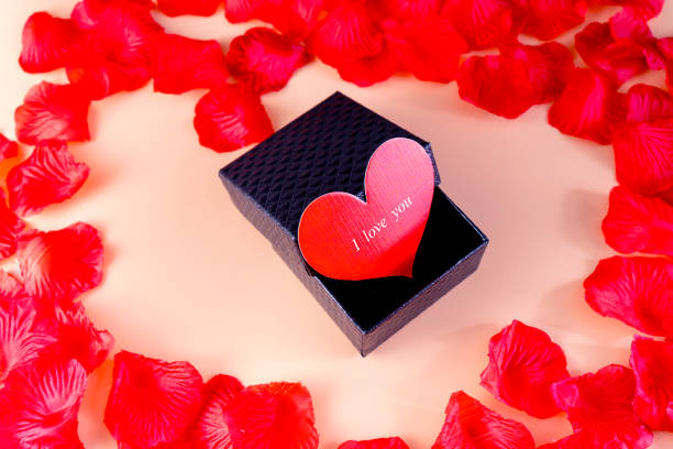 still life of Valentine's decoration