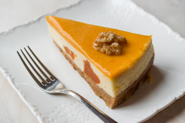 istock Pumpkin Cheesecake with Walnut and Caramel icing 909509688