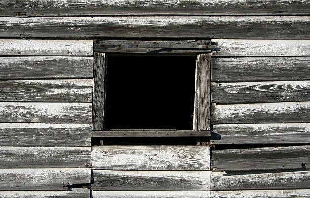 Window on an Old House stock photo