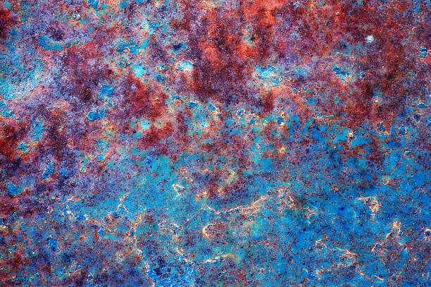 색상화 루스트 추상적임 - metal rust fungus paint cracked 뉴스 사진 이미지