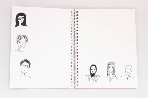 istock open book with handdrawn portraits 909517668
