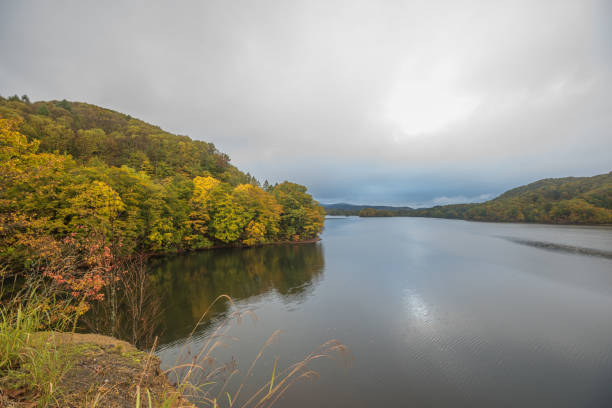 istock nature lake in autumn 909517766